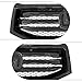 Partsflow Front Bumper Upper Grille Grill Assembly Gloss Black Compatible with 2012 2013 2014 2015 Honda Pilot HO1202108