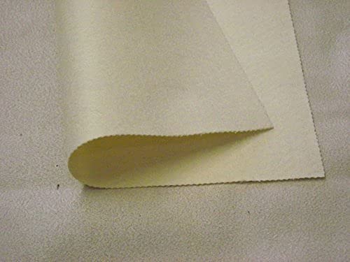 Tissu feutre acrylique anti effilochage crème ivoire pour nappe de poker et loisirs