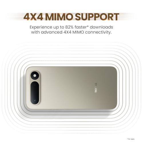 Image of Spark 50 5G (Champagne Gold, 4GB+128GB) | 6500mAh Battery + 45W Fast Charger | Upto 18GB* RAM | MIL-STD 810H Protection | Fastest 8X Network Speed* with URSP | 120Hz Smooth Display | AI Flash Snap