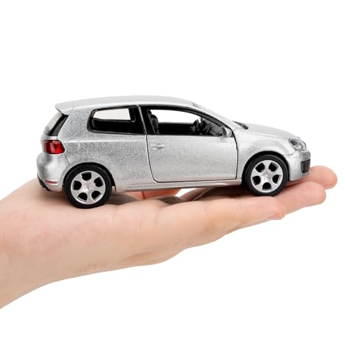 Volkswagen Golf GTI modelo 1:36 plata miniatura 7