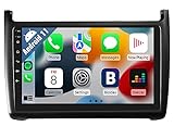 【Autoradio mit Bluetooth】 Dieses Autoradio verfügt über Bluetooth-Konnektivität für kabelloses Audio-Streaming. Eingebautes Bluetooth zum Freisprechen oder Annehmen von Anrufen zusammen mit einem externen Mikrofon, damit Sie Anrufe ohne Ablenkung annehmen können, und Sie können auch Ihre Bluetooth-Musik abspielen und steuern.