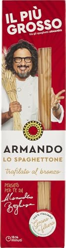 ARMANDO Lo Spaghettone, Pasta di Semola di Grano Duro, 20x500g | Trafilato al Bronzo, Grano 100% Italiano di Filiera, Totale 10 kg