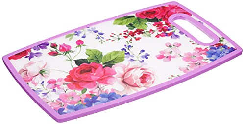 ロイヤルアーデン まな板 カッティングボード 花柄 薔薇 パープル 36.5×22.5×0.9cm 23091
