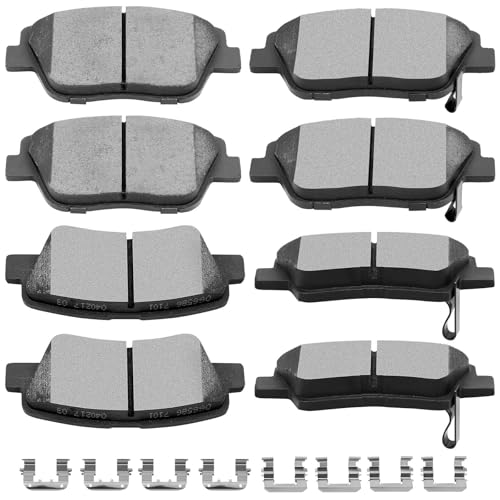 SCITOO D1444 D1445 Front Rear Ceramic Brake Pads Sets Fit For Hyundai Sonata 2011-2014,For Kia Optima 2011-2014