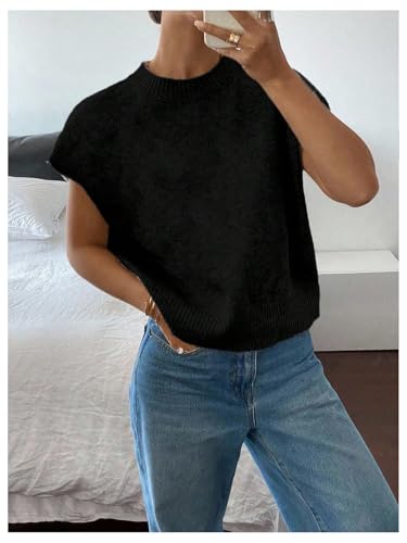 Image of SOLY HUX Women's Short Sleeve Business Casual Sweater
