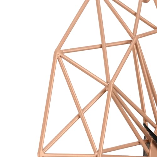 Image of Wakefit Metal Analog Wall Clock Big | 20 Inch | Laser Cut Abstract Home Decor & Gifting Option | for Living Room Study Bedroom & Office Decor | Cirqlo Metal Wall Clock 500 MM Peach