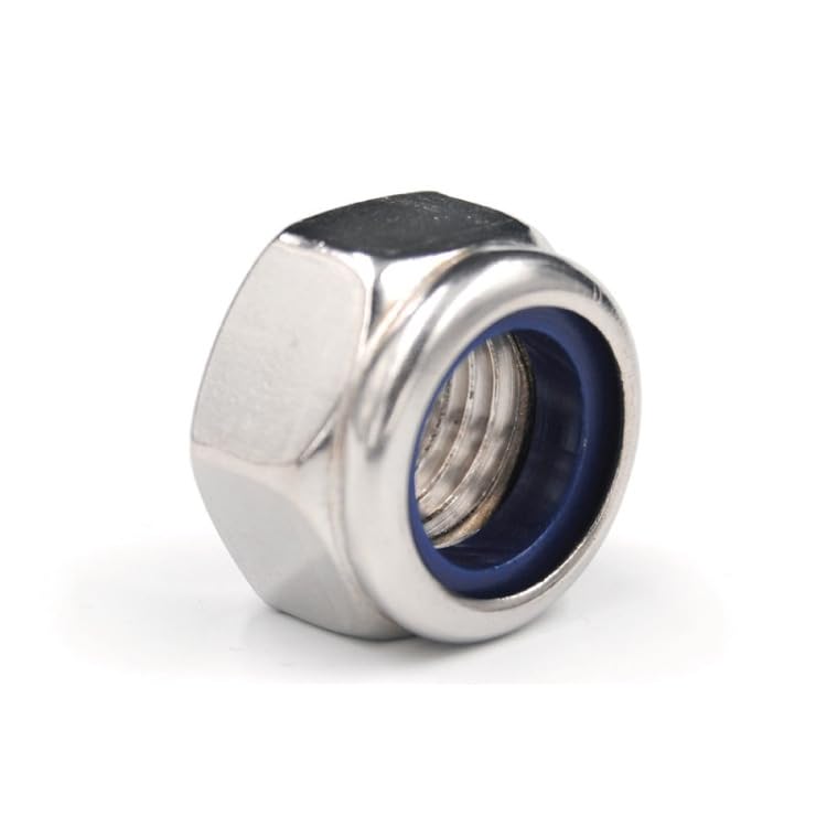 Yesmin 12 PCS M10 Hex Nuts,Stainless Steel Lock Nuts,Nylon Insert Lock Nuts,Self-Locking Nuts For Bolts and Screws-M10 - Image 4