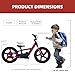 OLALA Electric Dirt Bike for Kids Aged 5-10, 340W Racing Grade Electric Motorcycle with Aluminum Frame, Up to 12MPH & 3 Speed Settings, Safe Disc Brakes, 16IN Knobby Tires