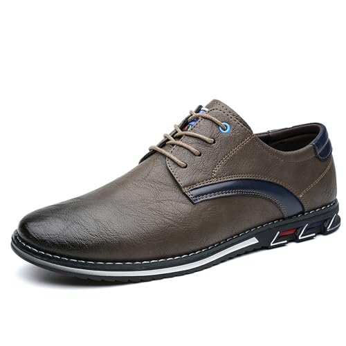 Image of Men's Oxford Casual Dress Shoes Classic Tuxedo Lace-up Lightweight Formal Loafers