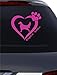 BlingelingShirts Auto Aufkleber Autoaufkleber English Setter Herz mit Pfote pink für Wand Fenster Wandaufkleber Laptop Wandtattoo