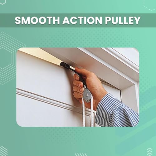 Image of AARAM Shoulder Pulley for Exercise & Physiotherapy - Frozen Shoulder ROM Recovery Kit | Over Door Rope Pulley with Smooth Action | Home Shoulder Exercise Equipment for Arm & Hand Rehabilitation