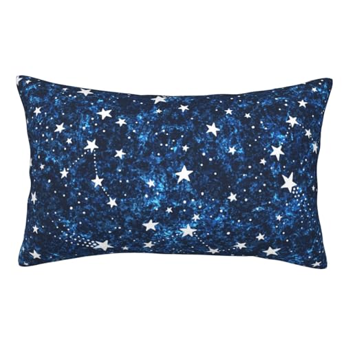 星柄 星座 枕カバー 軽量 抱き枕カバー 寝具カバー 防ダニ 抗菌 防臭 ファスナー付き ポリエステル 四節通用 家庭用 両面印刷 封筒式 枕かばー 人気 誕生日プレゼント 40x60cm