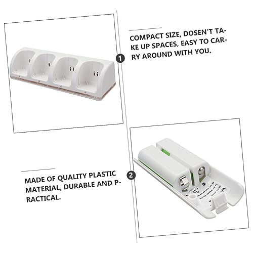 Chargeur de batterie pour vos appareils photo et jouets, station blanche USB