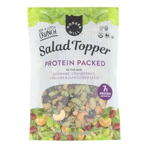 Image of Modern Mill Protein Packed Salad Topper, Non-GMO, Vegan, Gluten Free, 7g Protein per serving, 6oz Bag