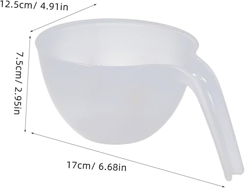 Miniatura 7 de Kichvoe Cuencos para pasta, 3 unidades, cuencos para mezclar con asa, cuencos de plástico para mezclar, cuencos de preparación para cocina,