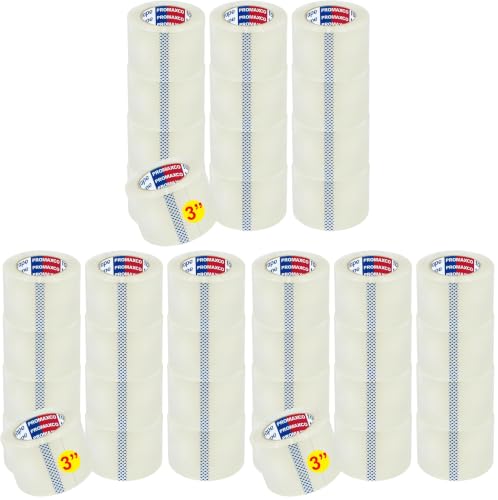 Image of 3 inch Heavy Duty Packing Tape, Clear, 24 Rolls, 3 inch x 60Y (Pack of 3)