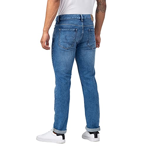 Image of Spykar Men's Ricardo Straight Fit Mid Rise Casual Jeans