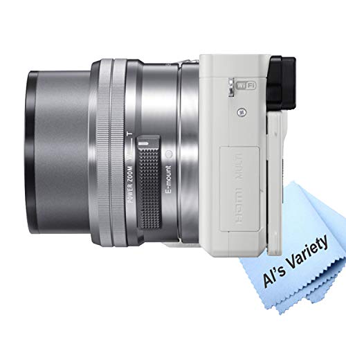 Sony Alpha a6000 (White) Mirrorless Digital Camera with 16-50mm Lens + 32GB Card, Tripod, Case, and More (18pc Bundle) - Thumbnail 7
