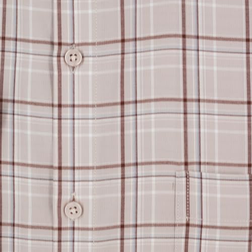 Image of 7-DAYS Men's Premium Checks Formal Shirt - Cotton Rich, Regular Fit, Full Sleeve, with Pocket, Wrinkle Resistant - Stylish Office & Everyday Wear.