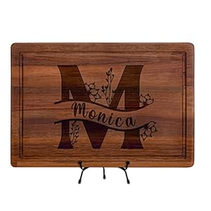 Custom Monogrammed Gifts for Valentines Day, Personalized Cutting Board, Charcuterie Board, Letter A-Z Engraved, Special…