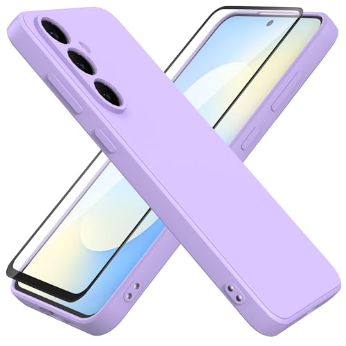 Coque Samsung S25 FE violette en silicone souple haute finition