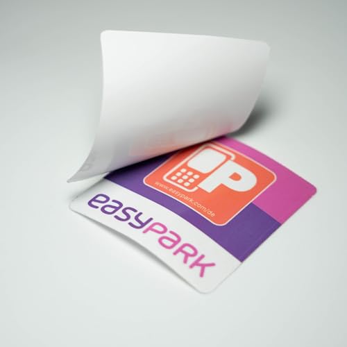 EASYPARK Easy Park Hinterglasaufkleber – Parkvignette Sticker Auto Aufkleber (5,7 x 5,7 cm) für Windschutzscheibe | App-Parken, Auto Vignette Innenaufkleber |Made in GERMANY (1)