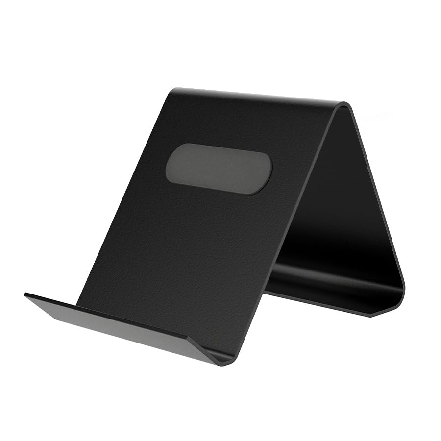 Hiker S5 Cell Phone Holder Super Mini Mobile Stand for Desk, Metal Phone Stand for Table & Bed, Supports All Smartphones (Black) (B0CKNG2QRJ) Amazon Price History, Amazon Price Tracker