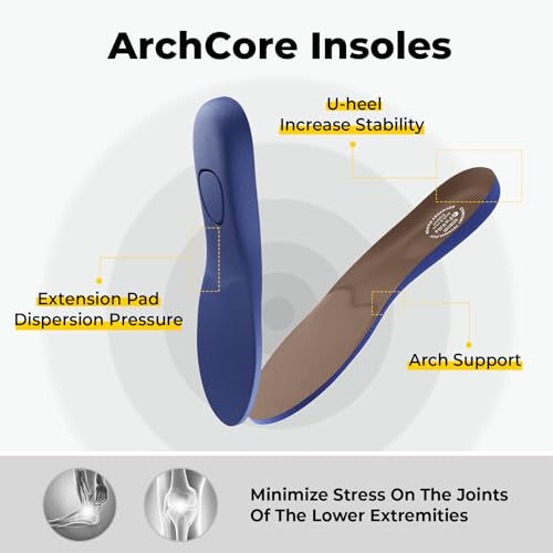 Image of FitVille Men's Extra Wide Slip on Walking Shoes with Arch Support Men Slip on Sneakers for Foot Pain Relief-Stepease V2
