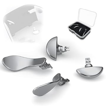 Metal Back Paddles for PS5 Edge Controller, 4PCS Back Buttons for PS5 Dual Sense Edge Game Controller, Paddles Trigger Buttons Replacement Accessories(Silver)