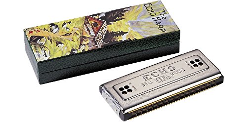 Hohner Accordions Hohner Harmonica C/G Echo 54 Tremolo Harmonica, Stainless steel - Les Beatles, Paul McCartney, John Lennon, RIngo Starr, George Harrison Hohner Accordions Hohner Harmonica C/G Echo 54 Tremolo Harmonica, Stainless steel – Image 3