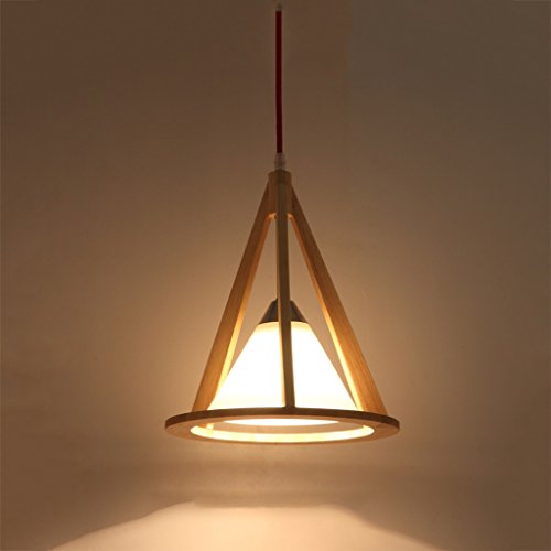Candelabro nórdico de madera maciza para pasillo y comedor moderno 3