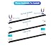 THLIFURE Black Plug in Under Cabinet Light bar with Motion Sensor, Dimmable, Remote Control,Color and Brightness Adjustable, Magnet LED Strip Lights for Kitchen, Workbench, and Closet 3 Pack