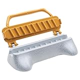 Seabella Premium Aluminum Kebab Maker, Heavy-Duty, Non-Stick Skewer Press with Food-Grade Teflon Coating, Effortless Meat Shaping Press, Easy Clean, Fast Home Chef BBQ Grilling, White