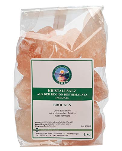 Kristallsalz Brocken aus der Region des Himalaya Provinz Punjab 1000 g
