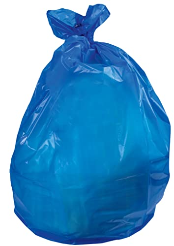 Eco-Blend Max 40-45 Gallon Can Liner by Heritage Bag Co. (150 Pack) 40"x46" 0.8mil Blue Tint. Made with 30% PCR