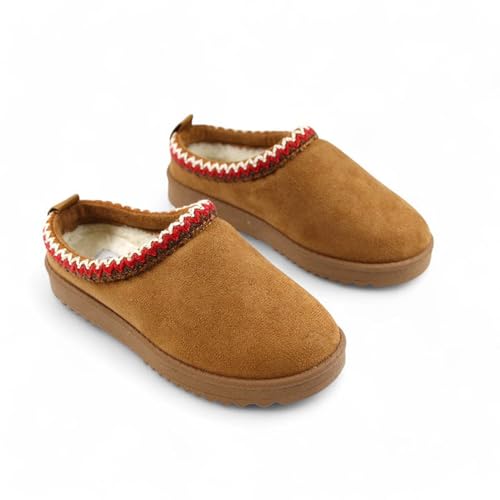 Kids & Girls Mini Low Ankle Boot Fur Lined Warm Slipper Shoes2