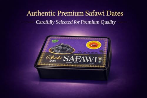Image of Emazing Gourmet Shahi Dates Safawi (Kalmi) 500gram | Naturally Sweet Black Dates & Premium Rich Taste & Soft Texture