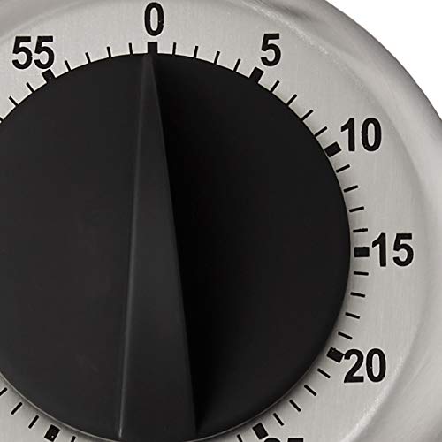 Cdn Heavy Duty Mechanical Timer, Silver, 7" #TOP5