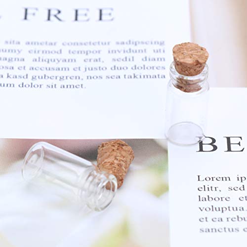 EXCEART 25 Peças Garrafas De Mini Garrafas De Cortiça De Vidro Frascos De Artes Para Artesanato Garr