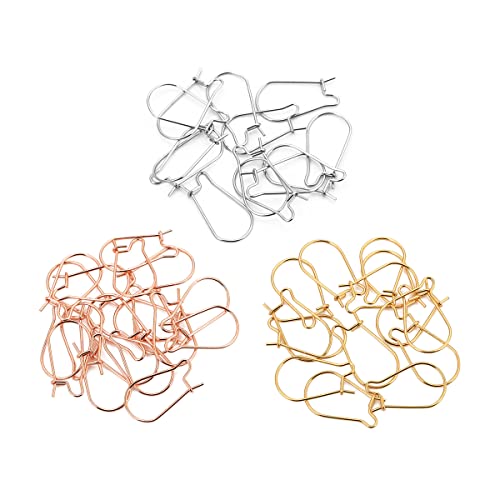 Image of Kidney Hooks for Earring Jewellery Making (Pack of 10 Pairs) (10x18mm, Bronze Antique)