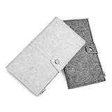 El fieltro premium absorbe los golpes y brinda la protección más completa para sus dispositivos.