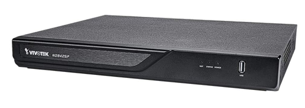Vivotek USA ND9425P 16-Channel 4K UHD NVR with 8 2 MP Night Vision Dome Cameras & 8 Ethernet Patch Cables