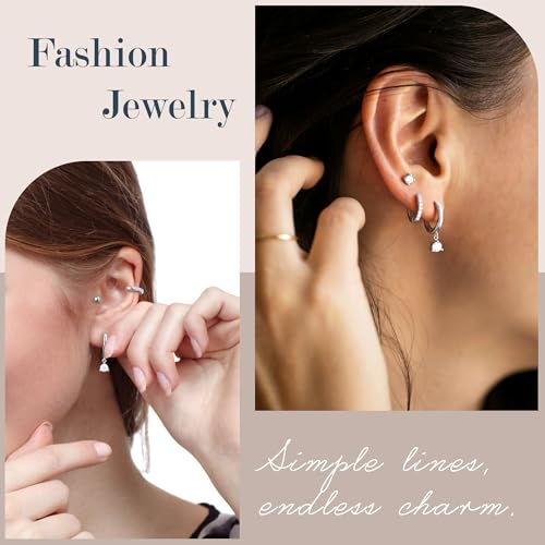 60% Off Turandoss 14K Gold Plated Hoop Earrings Set for Women