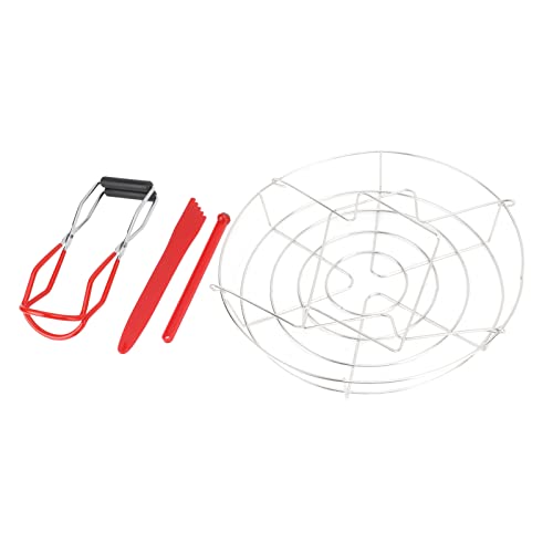 Stainless Steel Canning Supplies Starter Kit for Beginners - Magnetic Lid Lifter, Bubble Popper, Canning Jar Lifter, Can Tongs