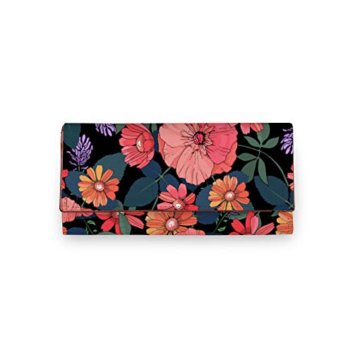 Women's Wallet | Handcrafted Vegan Leather Clutch | Holds 6 Cards & Phone | Elegant Magnetic Closure | Multicolor Design