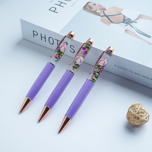 Image of Strawberry Girl Holding Cake Ballpoint Pen Unique Floating Stationery Perfect Birthday Party Favor Gifts