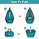 G4Free Brusttasche Sling Bags Faltbarer Schulterrucksack Umhängetasche Crossbody Herren Damen für Reise Wandern Radfahren Laufen Klettern