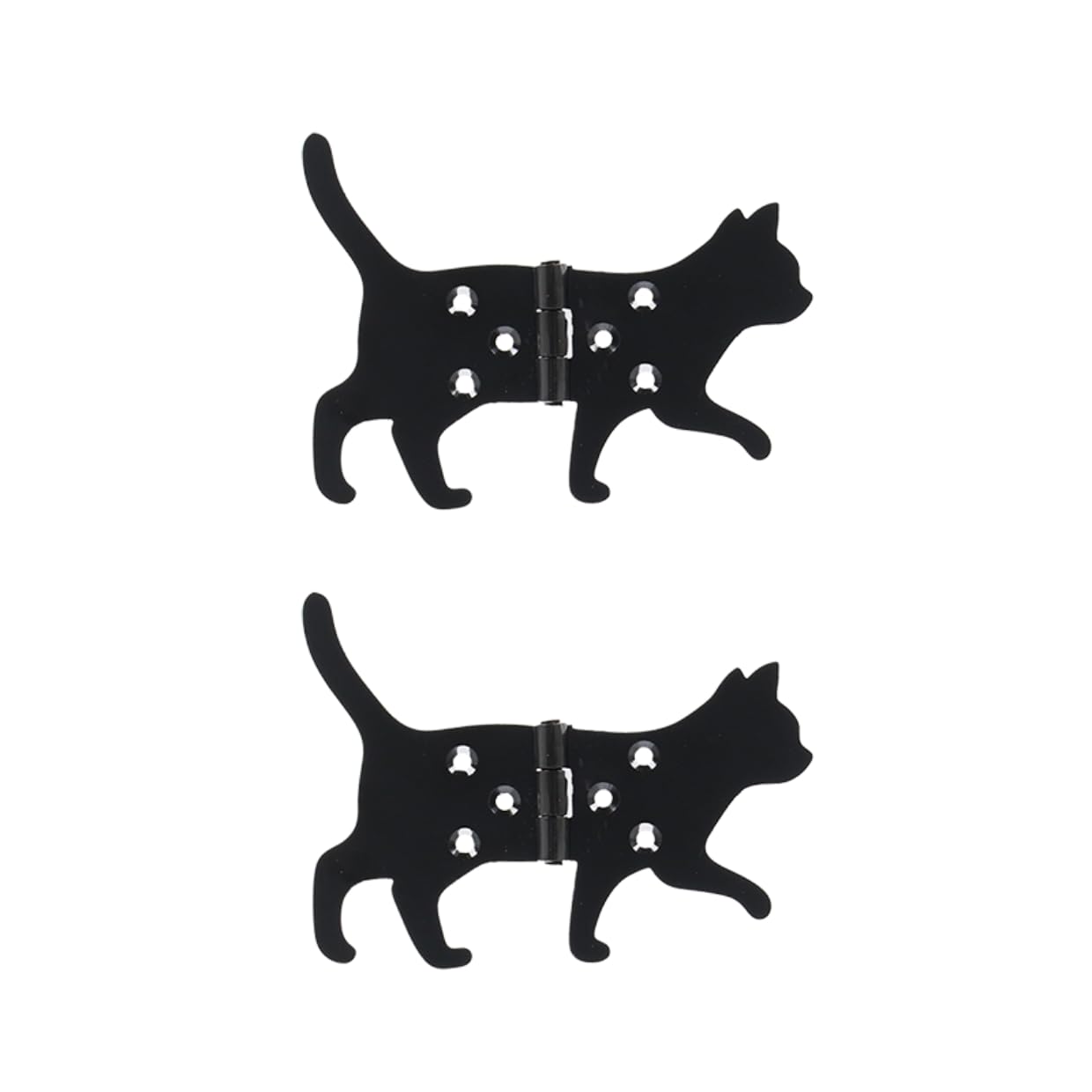Esschert Design Black Metal Cat Hinges - Left Door