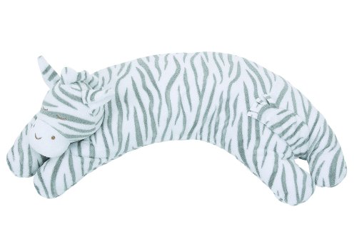 Angel Dear - Grey Zebra, Curved Pillow
