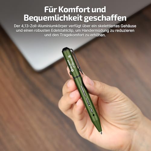 OLIGHT OPEN Mini 2 Multifunktionaler Kugelschreiber und Bleistift, schwarze Tinte, geeignet für Büro, Geschäft, Outdoor (Grün)